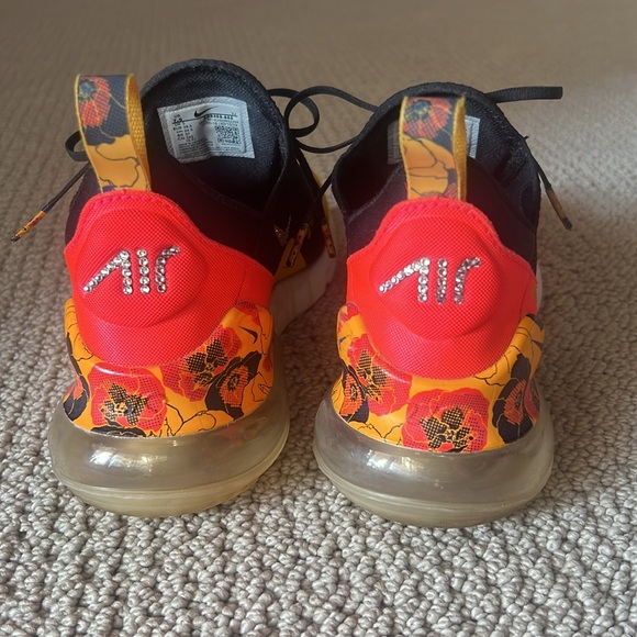 Limited edition Nike Air Max 27C in black, orange, yellow - Picture 5 of 6